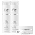 Kit Jacques Janine Luminous Glow Shampoo Condicionador 240ml Máscara Hidratação 80g