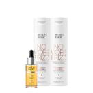 Kit Jacques Janine Professionnel No More Frizz Shampoo Condicionador e Miracle Oils Baobab (3 produtos)