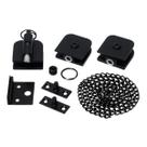 Kit Janela Basculante Vidro Alvenaria Alumínio cor Preto Kit Janela Basculante Vidro Alvenaria Alumínio cor Preto
