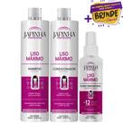 Kit Japinha Liso Máximo Shampoo e Condicionador + Protetor Térmico Original!