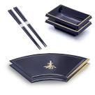 Kit Japonês Oriental Para 2 Pessoas Sushi Sashimi Kit Japonês Oriental Para 2 Pessoas Sushi Sashimi