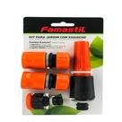 Kit Jardim Famastil Esguicho + 2 Engate Rápido + Conexão Blister