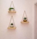 Kit Jardim Suspenso Plantas Casa Decoração Suculenta Enfeites