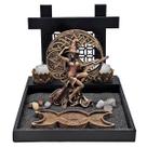 Kit Jardim Zen Bruxa Base Altar Com Incensário Fases Da Lua