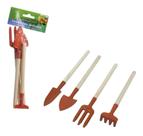 Kit Jardinagem 4 Peças Western Pá Garfo Rastelo Para Jardim Kit Jardinagem 4 Peças Western Pá Garfo Rastelo Para Jardim