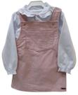 Kit Jardineira Cotelê + Blusa Luxo Menina Katita Kids 27121