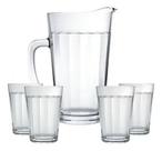 Kit Jarra Americano 750 Ml + 4 Copo Americano 450 Ml Nadir