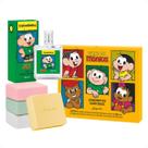 Kit Jequiti Turma Da Mônica: 4 Sabonetes Sortidos + Desodorante Colônia Cebolinha 25ml