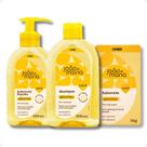 Kit João E Maria Cimed Glicerina: Sabonete Liquído 200ml, Shampoo 200ml E Sabonete em Barra 75g