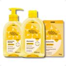 Kit João E Maria Cimed Glicerina: Sabonete Liquído 400ml, Shampoo 200ml E Sabonete em Barra 75g