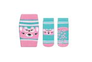 Kit Joelheira e Meia com antederrapante Baby Play Duck 8700 Kit Joelheira e Meia com antederrapante Baby Play Duck 8700