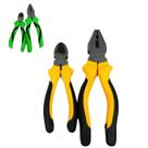 Kit Jogo 02 Alicate Corte Universal Kit Top Eletricista PROFISSIONAL MULTIFUNCIONAL Alta Qualidade