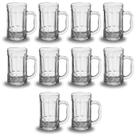Kit Jogo 10 Canecas Chopp Vidro Cerveja Festa 435ml Gelada