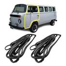 Kit Jogo 2 Borrachas Vedação Portas Dianteiras Kombi Clipper Kit Jogo 2 Borrachas Vedação Portas Dianteiras Kombi Clipper