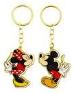 Kit Jogo 2 Chaveiros Casal Mickey Minnie Original 5.5cm