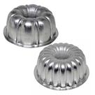 Kit Jogo 2x Forma Assadeira Bolo Torta Pudim Suíça1 E 2 (18x8cm)