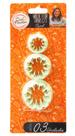 Kit Jogo 3 Moldes Flor Cravo Confeitaria Artesanato Biscuit