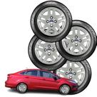 Kit jogo 4 calotas aro 14 fiesta hatch sedan 2011 2012 2013