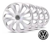 Kit Jogo 4 Calotas Silver Aro 13 Vw Gol G1 G2 G3 G4 G5 Up Carlot