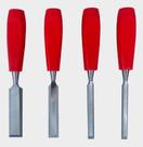 Kit Jogo 4 Formão Para Madeira Cabo Reforçado Profissional Kit Jogo 4 Formão Para Madeira Cabo Reforçado Profissional