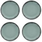 Kit Jogo 4 Pratos Fundos Moderno Verde Pacífico Oxford 20,5 cm Cerâmica Kit Jogo 4 Pratos Fundos Moderno Verde Pacífico Oxford 20,5 cm Cerâmica