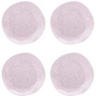 Kit Jogo 4 Pratos Fundos Oxford Porcelana Ryo Pink Sand 22,5 cm Kit Jogo 4 Pratos Fundos Oxford Porcelana Ryo Pink Sand 22,5 cm