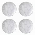 Kit Jogo 4 Pratos Sobremesa Tramontina Arbo Porcelana 19 cm