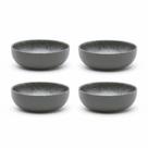 Kit Jogo 4 Tigelas Bowl Flat Gray 600 ml Oxford Cerâmica