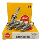 Kit jogo 4 velas ignição convencional ngk lzkr8b-de