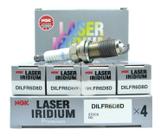 Kit jogo 4 velas laser iridium ngk dilfr6d8d