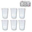 Kit jogo 6 copo vidro bebidas agua suco cerveja drinks 200ml diamond bar restaurante baixo multiuso conjunto redondo