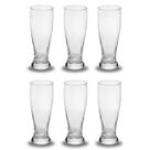 Kit Jogo 6 Copos De Vidro Cerveja 200ml Restaurante Tulipa Bar Hotel Buffet Resistente Tulipinha