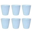 Kit Jogo 6 Copos Refresco 120ml - Porcelana branca