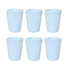 Kit Jogo 6 Copos Refresco 220ml - Porcelana branca