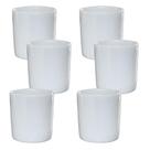 Kit Jogo 6 Copos Shot 50ml Aperitivo e Café - Porcelana Branca de Alta Qualidade