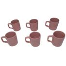 Kit Jogo 6 Mini Canecas Decorativas Café Chá Xícaras Cerâmica Esmaltada 80Ml Várias Cores - WM Kit Jogo 6 Mini Canecas Decorativas Café Chá Xícaras Cerâmica Esmaltada 80Ml Várias Cores - WM