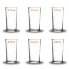 Kit Jogo 6 ou 12 Copos De Vidro 225ml Resistente Água Refri Drinks Bar Restaurante Hotel Buffet
