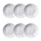 Kit Jogo 6 Pratos Fundos Tramontina Arbo Porcelana 21 cm