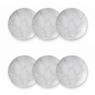 Kit Jogo 6 Pratos Sobremesa Tramontina Arbo Porcelana 19 cm