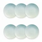 Kit Jogo 6 Pratos Sobremesa Tramontina Polaris Porcelana 21 cm