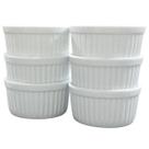 Kit Jogo 6 Ramequim 250ml Tigela Bowl Porcelana Branca (2)