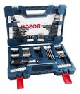Kit Jogo Acessórios Brocas Bits V-line 91 Pcs Maleta Bosch