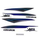 Kit Jogo Adesivo Faixa Suzuki Yes 125 2009 2010 Azul