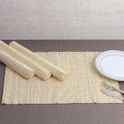 Kit Jogo Americano 4 Peças Bamboo Tocantins Marfim Niazitex Kit Jogo Americano 4 Peças Bamboo Tocantins Marfim Niazitex