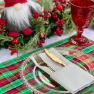 Kit Jogo Americano Estampado Com Guardanapos de Natal Mesa Posta Natalina Kit Jogo Americano Estampado Com Guardanapos de Natal Mesa Posta Natalina