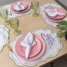 Kit Jogo Americano Lavanda Pçs Souplats Mesa De 6 Lugares Mesa Posta Guardanapo Supla