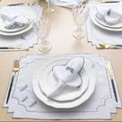 Kit Jogo Americano Libelula Pçs Souplats Mesa De 6 Lugares Mesa Posta Guardanapo Supla