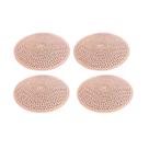 Kit Jogo Americano Redondo de Linho Rosa 4 Peças Para Decoração Jantar e Mesa Posta