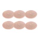 Kit Jogo Americano Redondo de Linho Rosa 6 Peças Para Decoração Jantar e Mesa Posta Kit Jogo Americano Redondo de Linho Rosa 6 Peças Para Decoração Jantar e Mesa Posta