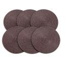 Kit Jogo Americano Redondo Impermeável 38 cm Jantar 6 Peças